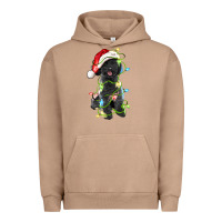 Pigment Burro christmas black poodles dog Urban Hoodie - LillyAllenDesigns