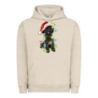 Pigment French Oak christmas black poodles dog Urban Hoodie - LillyAllenDesigns