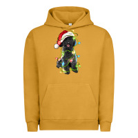 Pigment Peanut Butter christmas black poodles dog Urban Hoodie - LillyAllenDesigns
