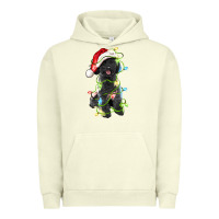 Pigment Pistachio christmas black poodles dog Urban Hoodie - LillyAllenDesigns