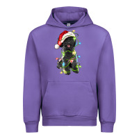 Tulip christmas black poodles dog Urban Hoodie - LillyAllenDesigns