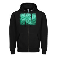 Black green glitter background Zipper Hoodie - JahusDesignShop