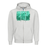 Dove Grey green glitter background Zipper Hoodie - JahusDesignShop