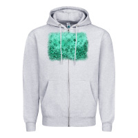 Heather Grey green glitter background Zipper Hoodie - JahusDesignShop
