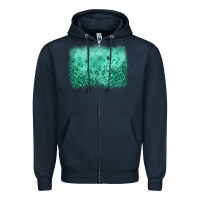 Navy green glitter background Zipper Hoodie - JahusDesignShop