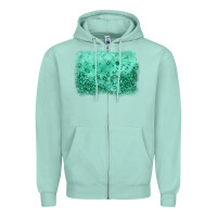 Seafoam green glitter background Zipper Hoodie - JahusDesignShop