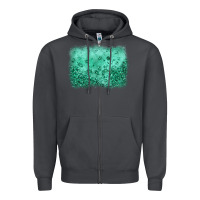 Smoke green glitter background Zipper Hoodie - JahusDesignShop