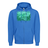 True Royal green glitter background Zipper Hoodie - JahusDesignShop