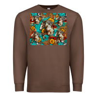 Chestnut mustang horse western Premium Sweatshirt - LillyAllenDesigns