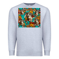 Heather Grey mustang horse western Premium Sweatshirt - LillyAllenDesigns
