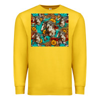 Lemon mustang horse western Premium Sweatshirt - LillyAllenDesigns