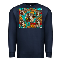 Navy mustang horse western Premium Sweatshirt - LillyAllenDesigns