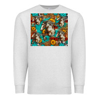 Oatmeal Heather mustang horse western Premium Sweatshirt - LillyAllenDesigns