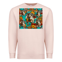 Pale Pink mustang horse western Premium Sweatshirt - LillyAllenDesigns