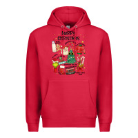 Cardinal merry christmas Premium Hoodie - MaliasSmallBusiness