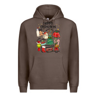 Coffee merry christmas Premium Hoodie - MaliasSmallBusiness