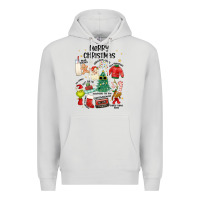 Dove Grey merry christmas Premium Hoodie - MaliasSmallBusiness
