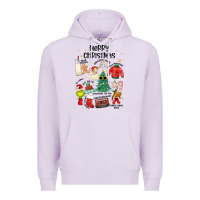 Lilac merry christmas Premium Hoodie - MaliasSmallBusiness