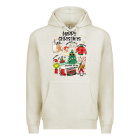 Oatmeal Heather merry christmas Premium Hoodie - MaliasSmallBusiness