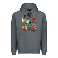 Rock merry christmas Premium Hoodie - MaliasSmallBusiness
