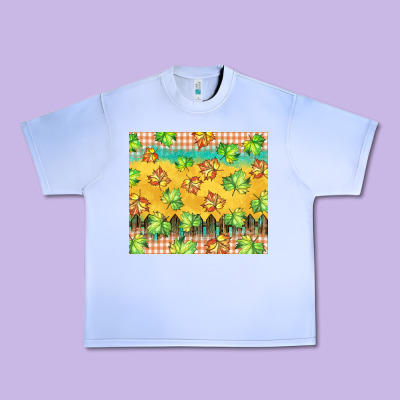 Fall Leaf Tumbler Urban Heavy Tee Designed By Barkaloodesign