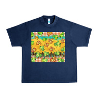 Navy fall leaf tumbler Urban Heavy Tee - BarkalooDesign
