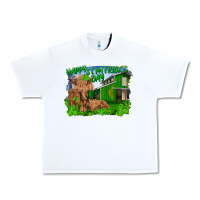 White happy st. patrick's day cattle and calfs Urban Heavy Tee - RanaPortraitStore