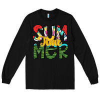 Black summer time Long Sleeve Tee - SublimationCraftShop