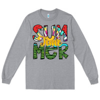 Heather Grey summer time Long Sleeve Tee - SublimationCraftShop