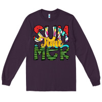 Plum summer time Long Sleeve Tee - SublimationCraftShop