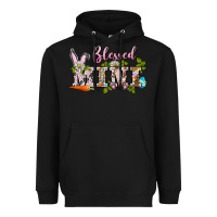 Black blessed mini easter Heavyweight Hoodie - BarkalooDesign