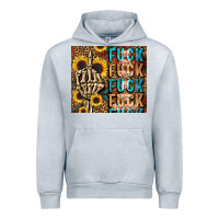 Heather Grey fuck Urban Hoodie - LillyAllenDesigns