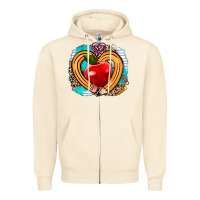 Sandshell teacher heart pen Zipper Hoodie - AdoDesignShop