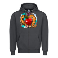 Smoke teacher heart pen Zipper Hoodie - AdoDesignShop