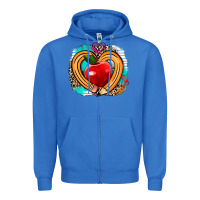 True Royal teacher heart pen Zipper Hoodie - AdoDesignShop
