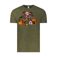 Vintage Olive Heifer cow halloween Vintage Tee - RanaPortraitStore