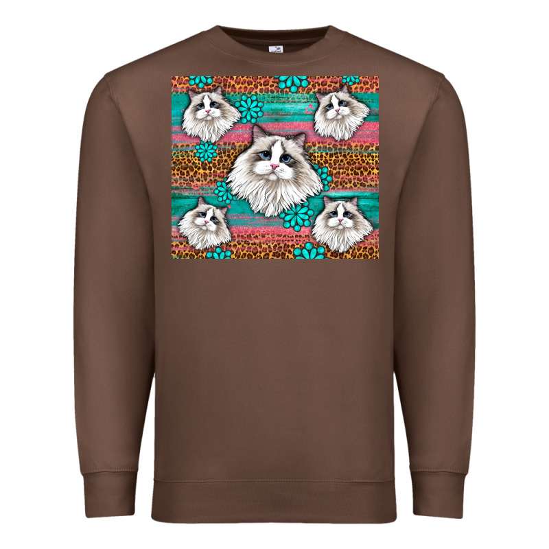 Western Ragdoll Cat Premium Sweatshirt by LillyAllenDesigns | Teevron