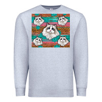 Heather Grey Western Ragdoll Cat Premium Sweatshirt - LillyAllenDesigns