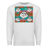 Oatmeal Heather Western Ragdoll Cat Premium Sweatshirt - LillyAllenDesigns
