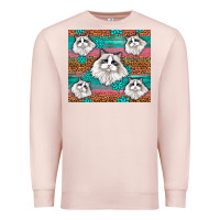 Pale Pink Western Ragdoll Cat Premium Sweatshirt - LillyAllenDesigns