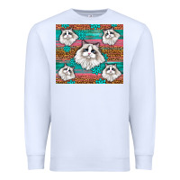 White Western Ragdoll Cat Premium Sweatshirt - LillyAllenDesigns