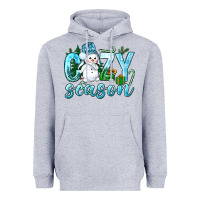 Heather Grey cozy season winter christmas Heavyweight Hoodie - NancyCooperArtShop