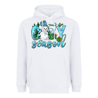 White cozy season winter christmas Heavyweight Hoodie - NancyCooperArtShop