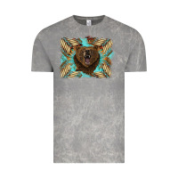 Cloud Rock bear native American background Vintage Tee - BarkalooDesign