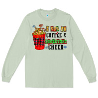 Matcha I Run On Coffee & Christmas Cheer Long Sleeve Tee - CowhideDigitalArt