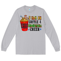 Moon Dust I Run On Coffee & Christmas Cheer Long Sleeve Tee - CowhideDigitalArt