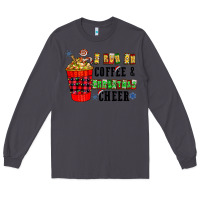 Smoke I Run On Coffee & Christmas Cheer Long Sleeve Tee - CowhideDigitalArt