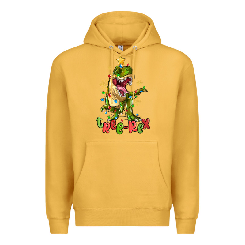 Tree Rex Trex Christmas Dinosaur Premium Hoodie by MaliasSmallBusiness | Teevron