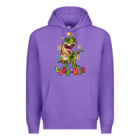 Purple tree rex trex christmas dinosaur Premium Hoodie - MaliasSmallBusiness