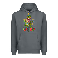 Rock tree rex trex christmas dinosaur Premium Hoodie - MaliasSmallBusiness